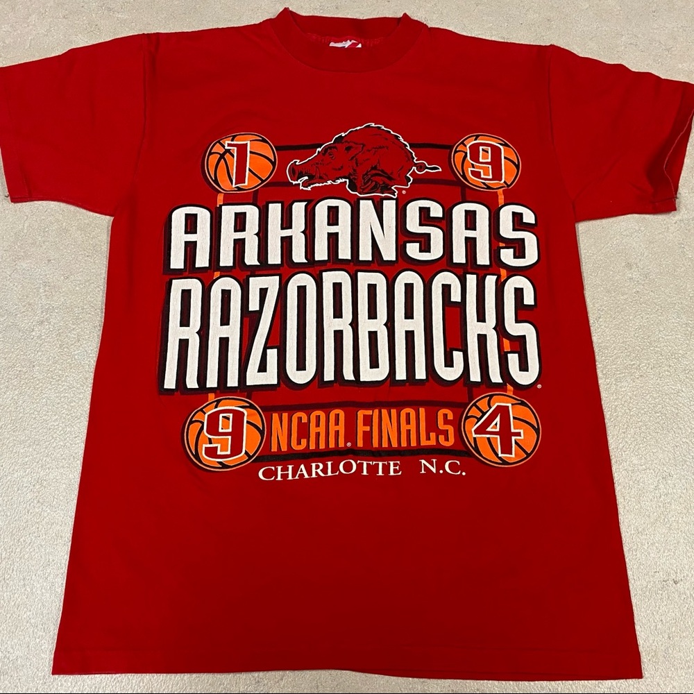 VTG Arkansas Razorbacks T Shirt 1994 NCAA Championship Made in USA sz Medium
